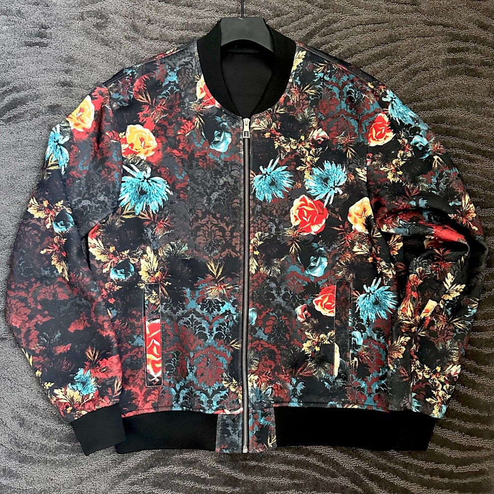 Zara Men’s Floral Bomber Jacket